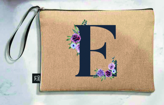 Sac à main Lettre E (Modèles variés) (25 × 18 × 1 cm)